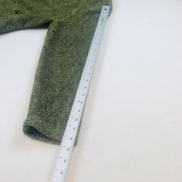 Woolrich Vintage Olive Green Zip Down Sherpa Fleece - Women’s Medium - Picture 8 of 10